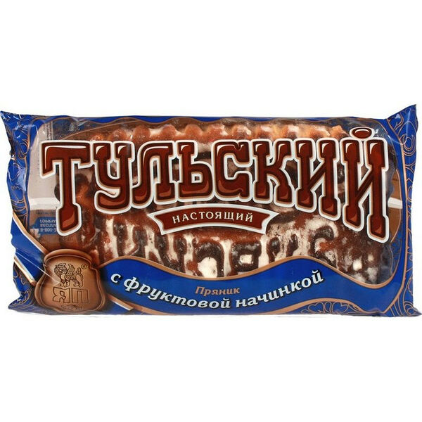 Пряник Зерница Тульский с фруктовой начинкой 140г