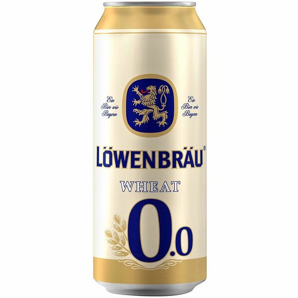 Пивной напиток безалкогольный Löwenbräu Wheat, нефильтрованный