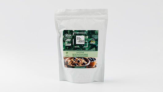 Хлопья овсяные цельнозерновые безглютеновые
