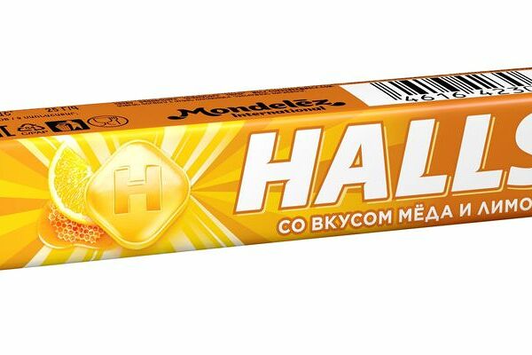 Карамель леденцовая Halls мёд-лимон, 25г