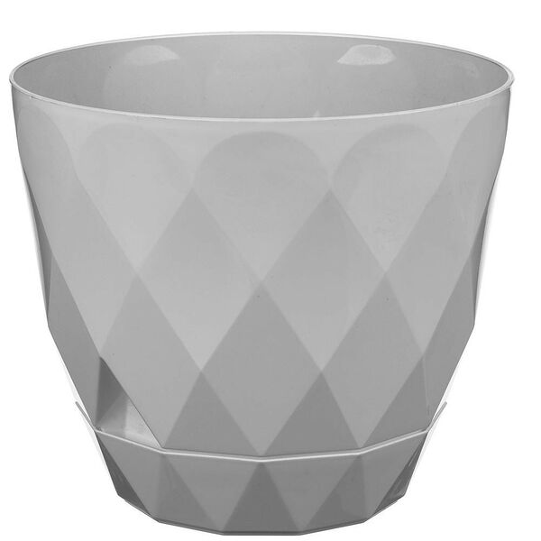 Горшок для цветов Laurel с поддоном, 17.5 см, 2.3 л, серый