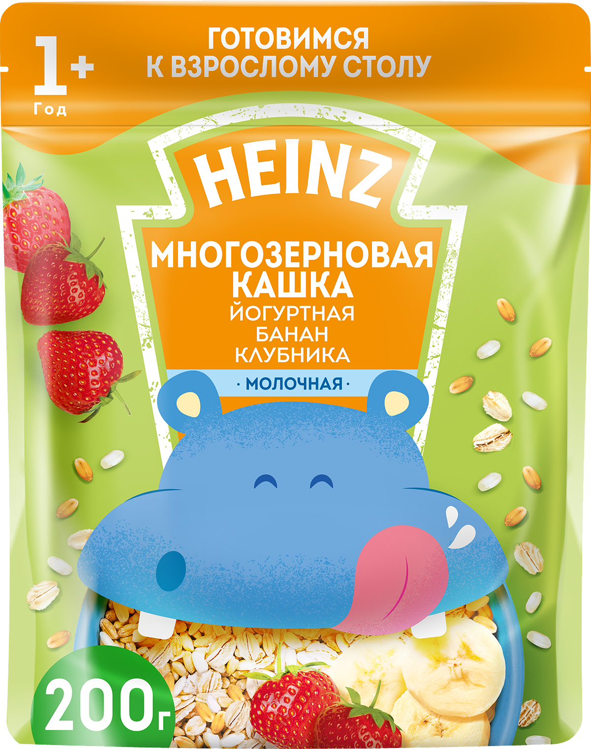 

Каша Heinz Я Большой многозерновая йогуртовая банан/клубника