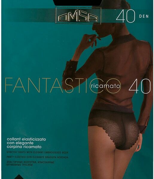 Колготки Omsa Fantastico 40 Nero Черные Размер 2