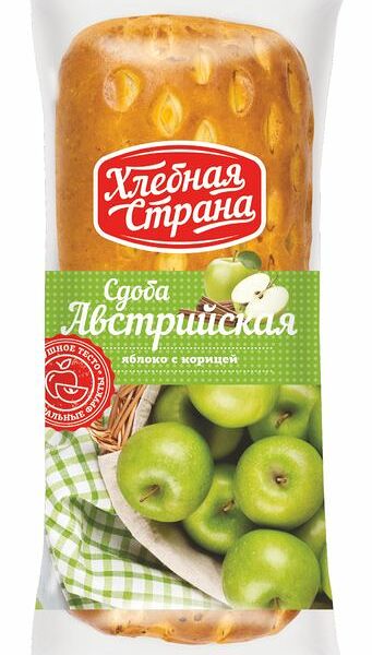 Сдоба Хлебная Страна Австрийская с яблоком и корицей 200 г