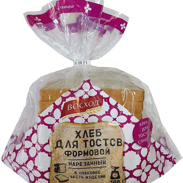 Хлеб пшеничный Восход для тостов в нарезке