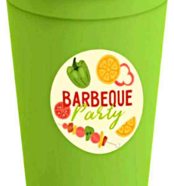 Стакан Полимербыт BBQ Party полипропилен цвет: салатовый, 400 мл