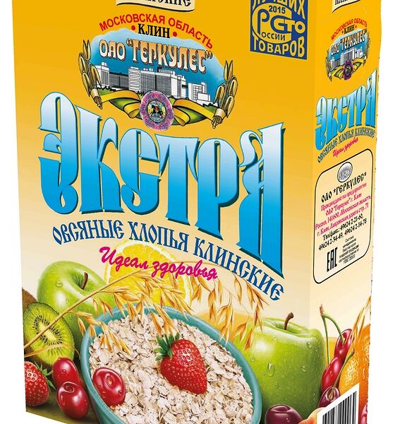 Хлопья Клинские Экстра овсяные 500г