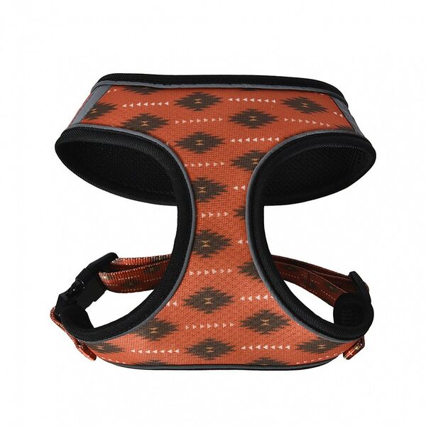 Шлейка для собак FOXIE Glare S (обхват шеи 28см, обхват груди 34-45см) красная
