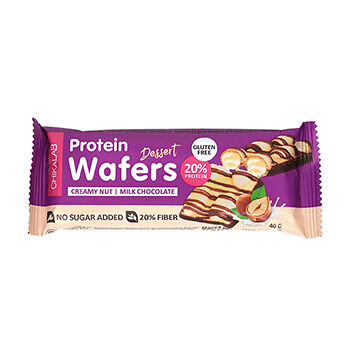 Батончик вафельный двойной Chikalab Protein Wafers Cливочно-ореховый десерт 40 г