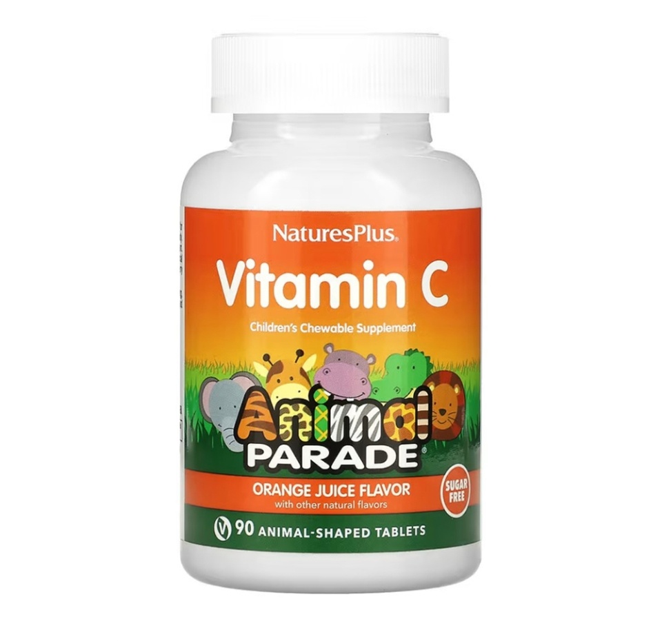 

NaturesPlus Animal Parade Vitamin C таблетки жевательные 90 шт
