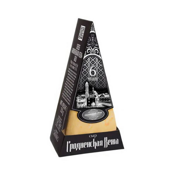 Сыр Гродненская Вежа Gold жир. 55% вес 250г Молочный мир