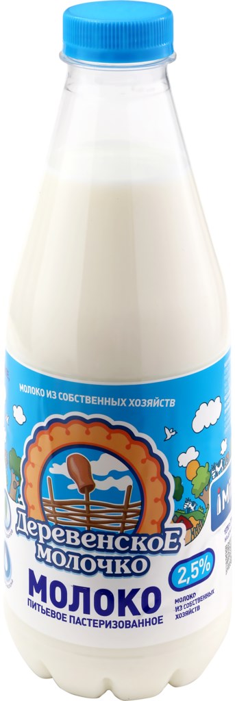 

Молоко Деревенское молочко пастеризованное 2.5% 850 г