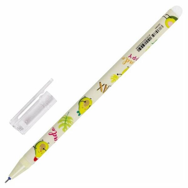 Ручка стираемая гелевая Brauberg Kids mix синяя 0,35 мм, 1 шт