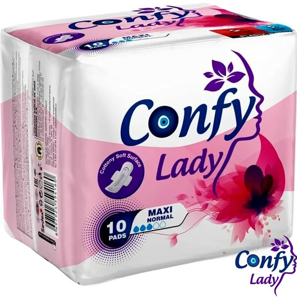 Прокладки гигиенические Confy Maxi Normal с крылышками 10шт