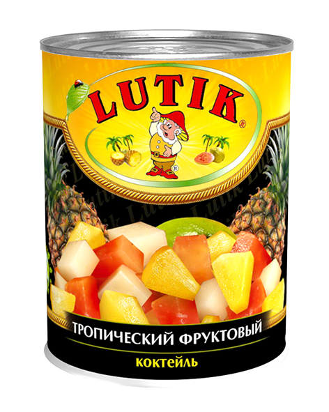 Коктейль Lutik Фруктовый тропический в сиропе