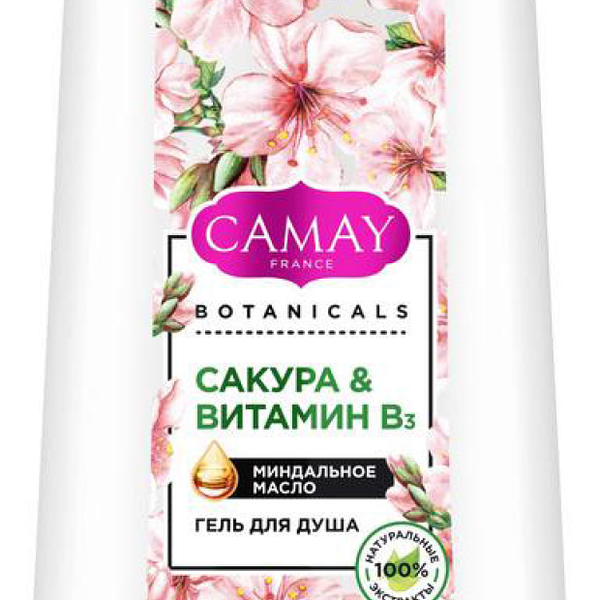 Гель для душа Camay Botanicals Японская Сакура 
