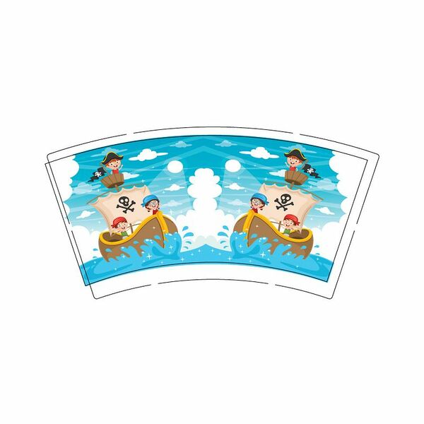 Стаканы детские одноразовые бумажные Маркет Kids, 6х250мл