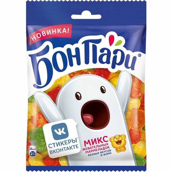 Мармелад жевательный Бон Пари со вкусом Фруктов