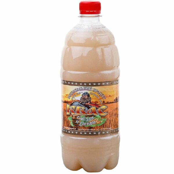 Квас Национальный продукт ржаной с медом и хреном 1л