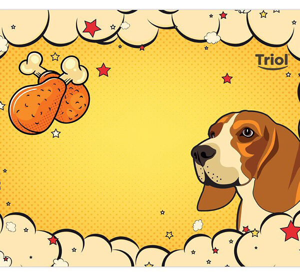 Triol Коврик под миску «Собачки» MB08 43 х 28 см.