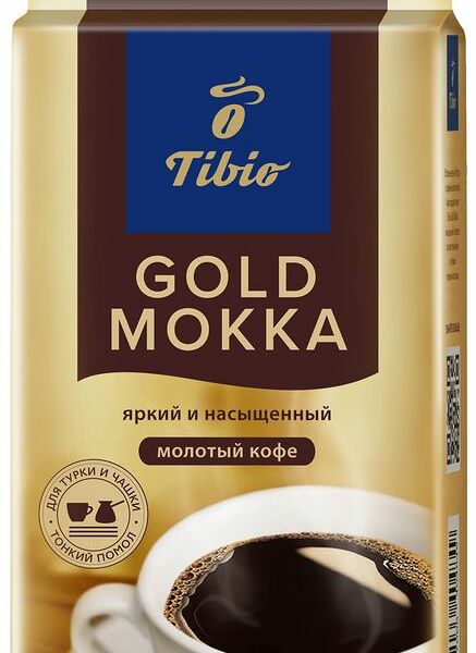 Кофе Tibio Gold Mokka натуральный жареный молотый 250 г