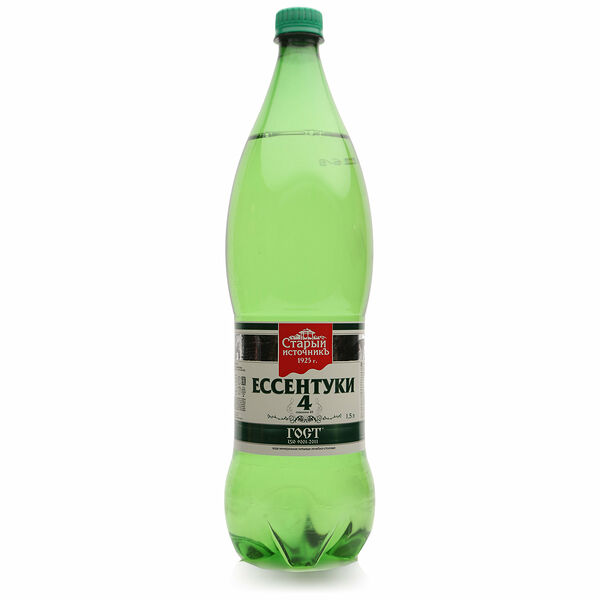 Вода питьевая газированная Старый источникъ Ессентуки №4