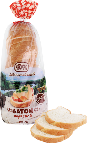 

Батон нарезной Дедовский хлеб в нарезке 400 г