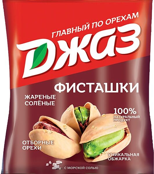 Фисташки Джаз жареные соленые 40г