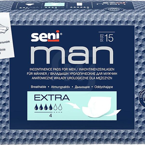 Вкладыши урологические Seni Man Extra для мужчин 15 шт