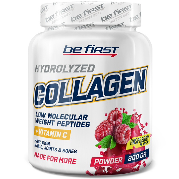 Be First Collagen + Vitamin C Powder малина 200 г