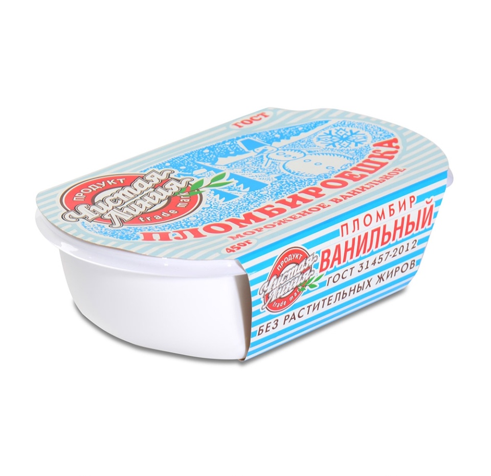 

Мороженое-пломбир Чистая Линия Пломбироешка ванильное БЗМЖ 450 г