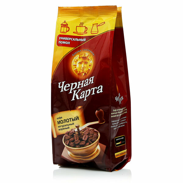 Кофе молотый жареный ТМ Черная карта
