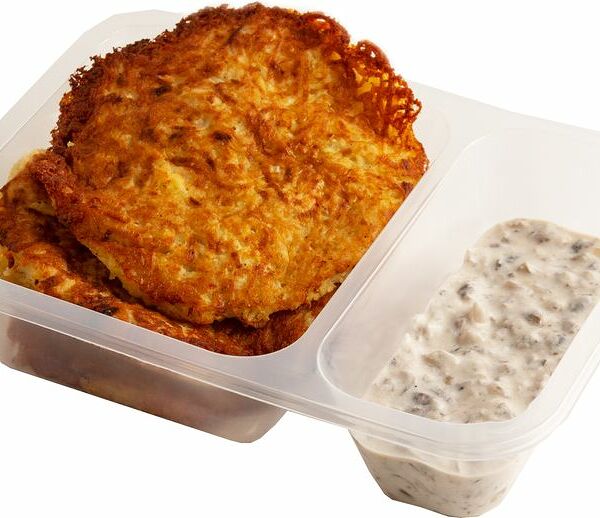 Драники Натурово картофельные с грибным соусом 300г