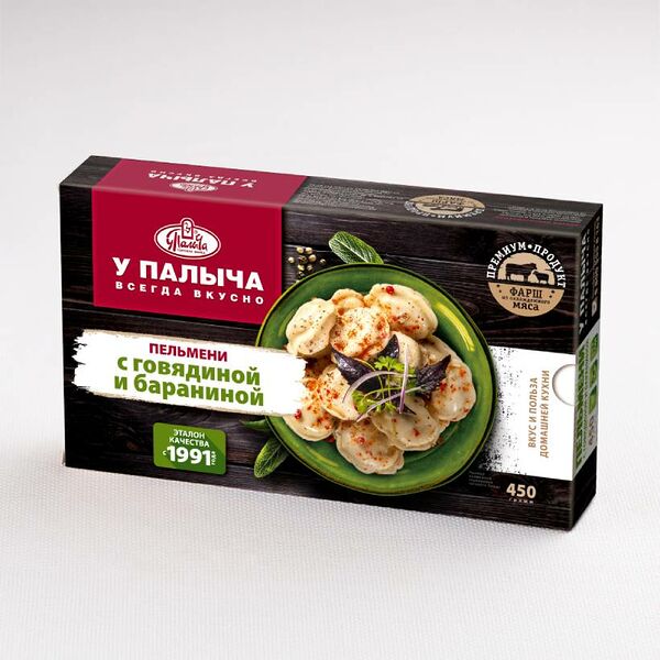 Пельмени с говядиной и бараниной 450 г
