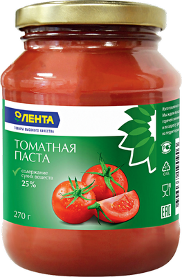 Паста томатная ЛЕНТА 25%