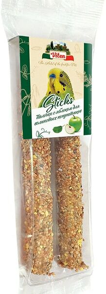 Лакомство для птиц Viten палочки для волнистых попугаев с яблоком 2*30г