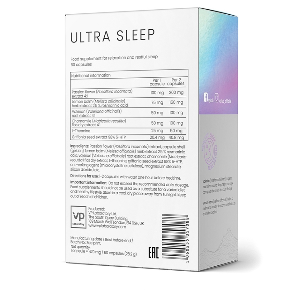 

VP Laboratory Ultra Sleep 60 капсул