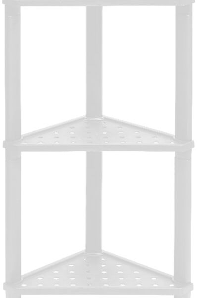 Полка Violet Vikea угловая подвесная 3-х ярусная белый