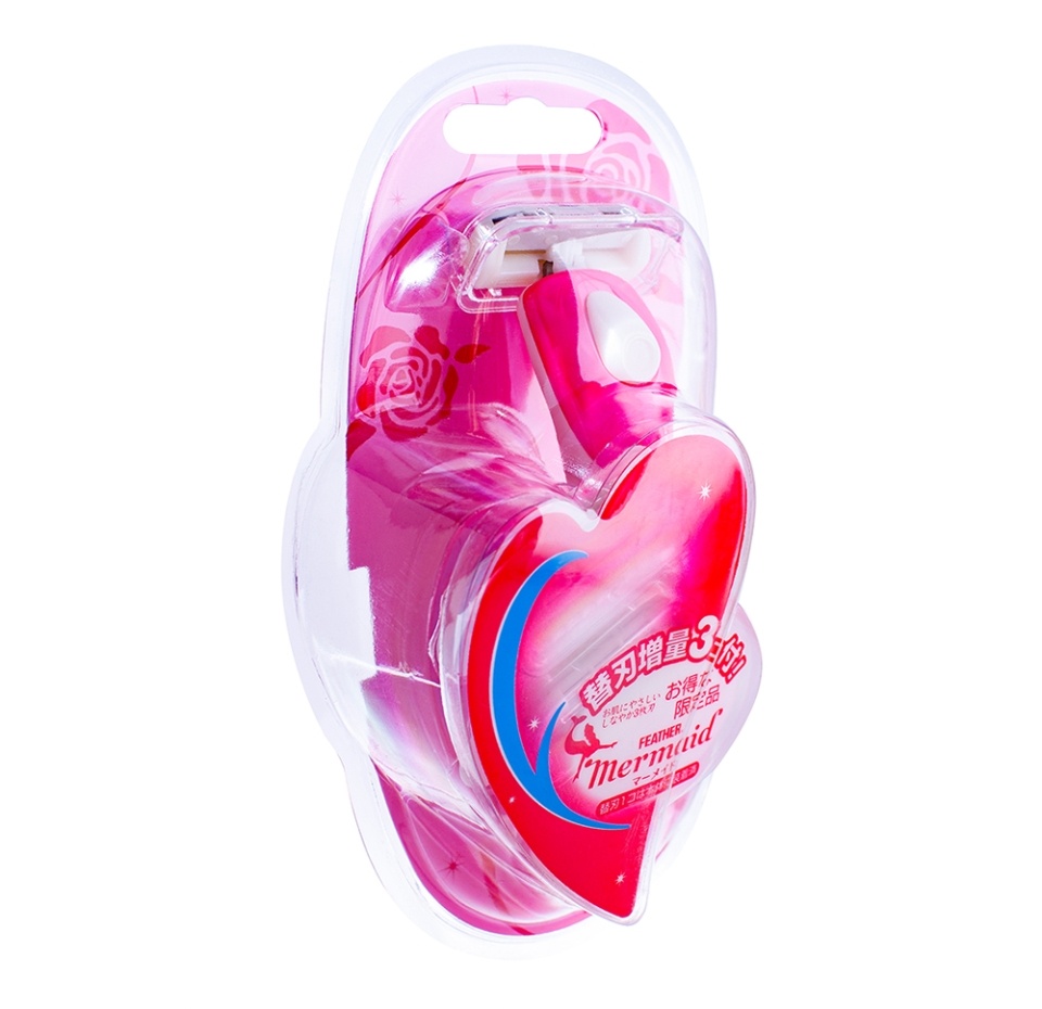 

Станок для бритья для женщин Feather Мермаид Розовая роза 3 лезвия 3 шт