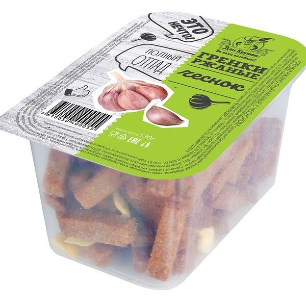 Гренки Дон Крутон ржано-пшеничные с чесноком 130г