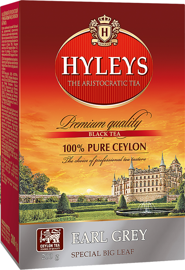 

Чай черный HYLEYS Эрл Грей с ароматом бергамота байховый листовой