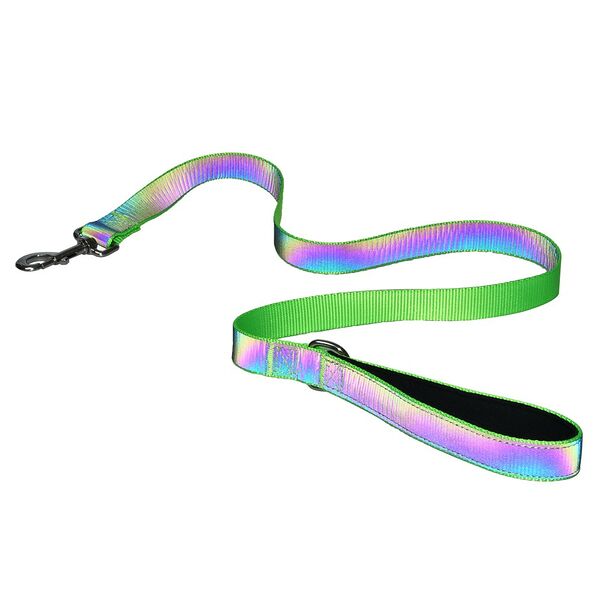 Поводок для собак FOXIE Reflect 2x200см зеленый
