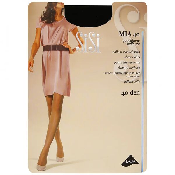 Колготки женские Sisi Mia 40 den черный размер 3, 50г