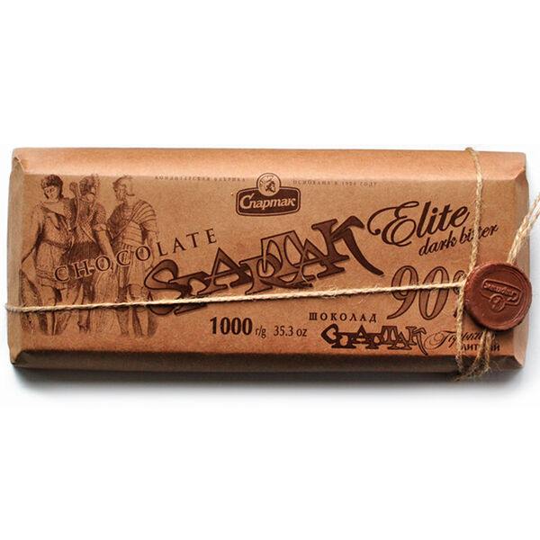 Шоколад Спартак горький- элитный 90% эт.крафт вес 1000г Спартак