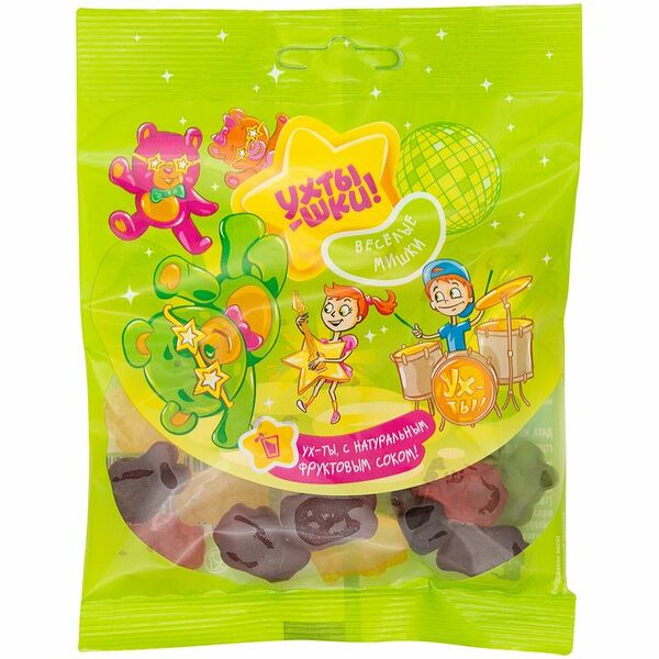 Мармелад Весёлые мишки жевательный фигурный Ухтышки, 70г
