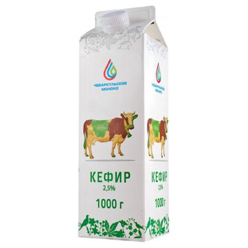 

Кефир Чебаркульское молоко 2.5% 1 кг