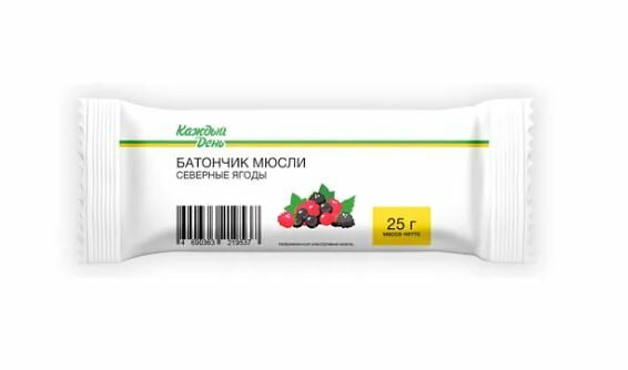 Батончик мюсли Каждый день с северными ягодами