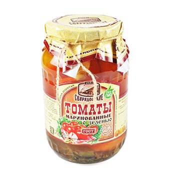 Томаты маринованные с зеленью 