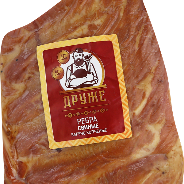 Ребра ДРУЖЕ свиные в/к вес до 800г