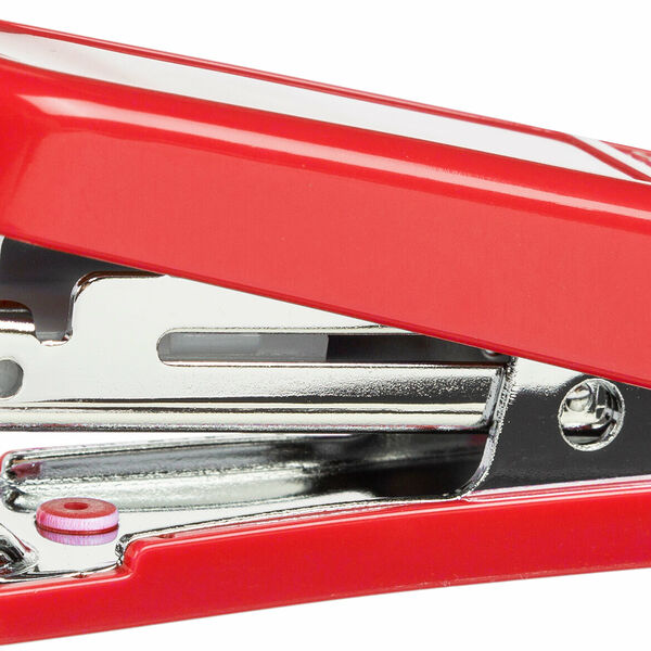 Степлер -мини КОМУС (N10) до 16 лист. красный антистеп